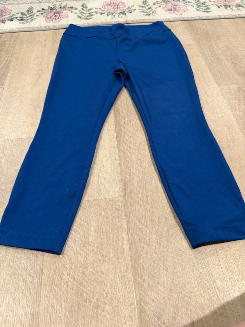 Women’s Blue Stretch Knit Pants